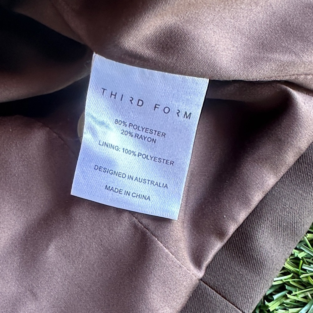 Third Form Metropolis Waistcoat Brown Button-Front Vest  Size 6 - Picture 5 of 7